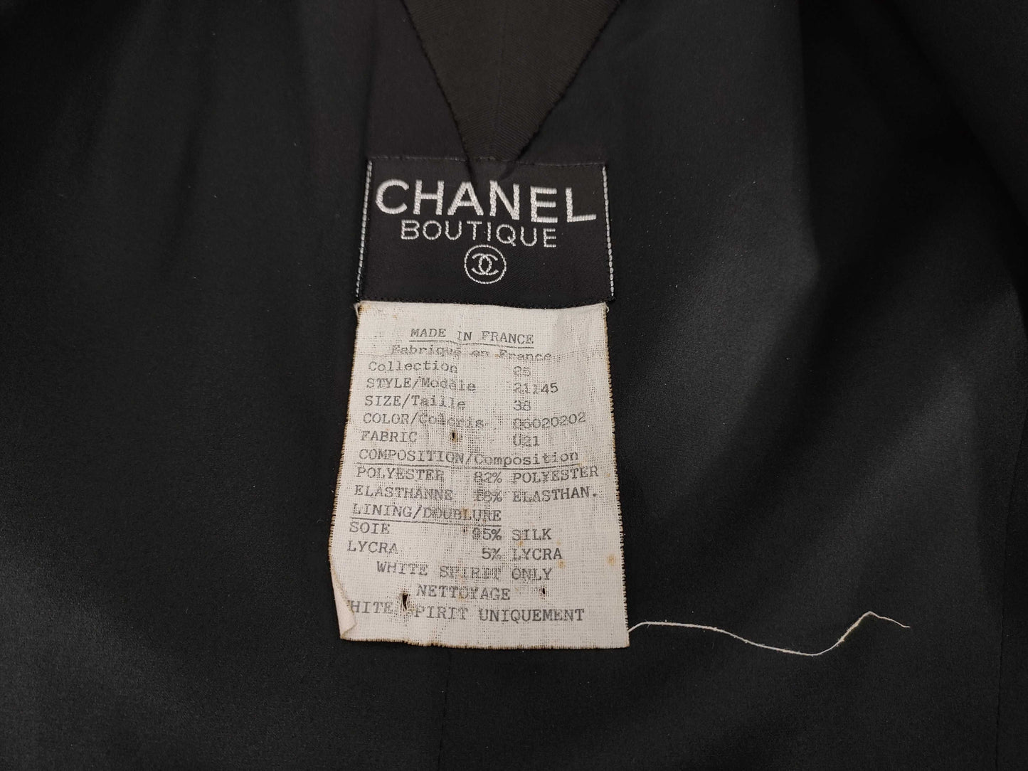 CHANEL CHANEL 1991 Runway Model Scuba Jacket Size 38