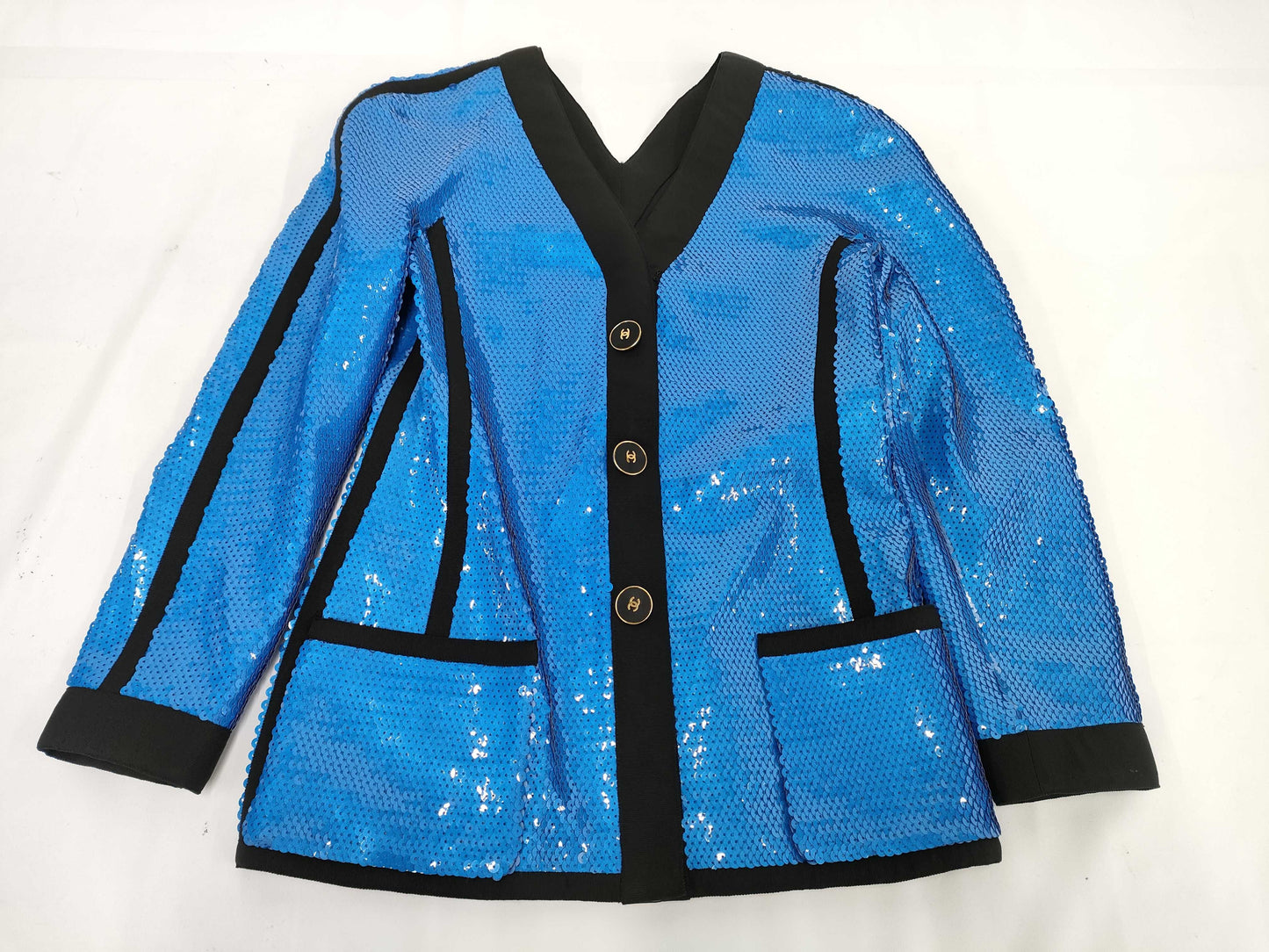 CHANEL CHANEL 1991 Runway Model Scuba Jacket Size 38