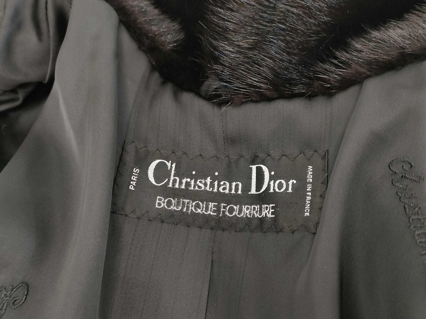 Dior Christian Dior mink long coat fur coat