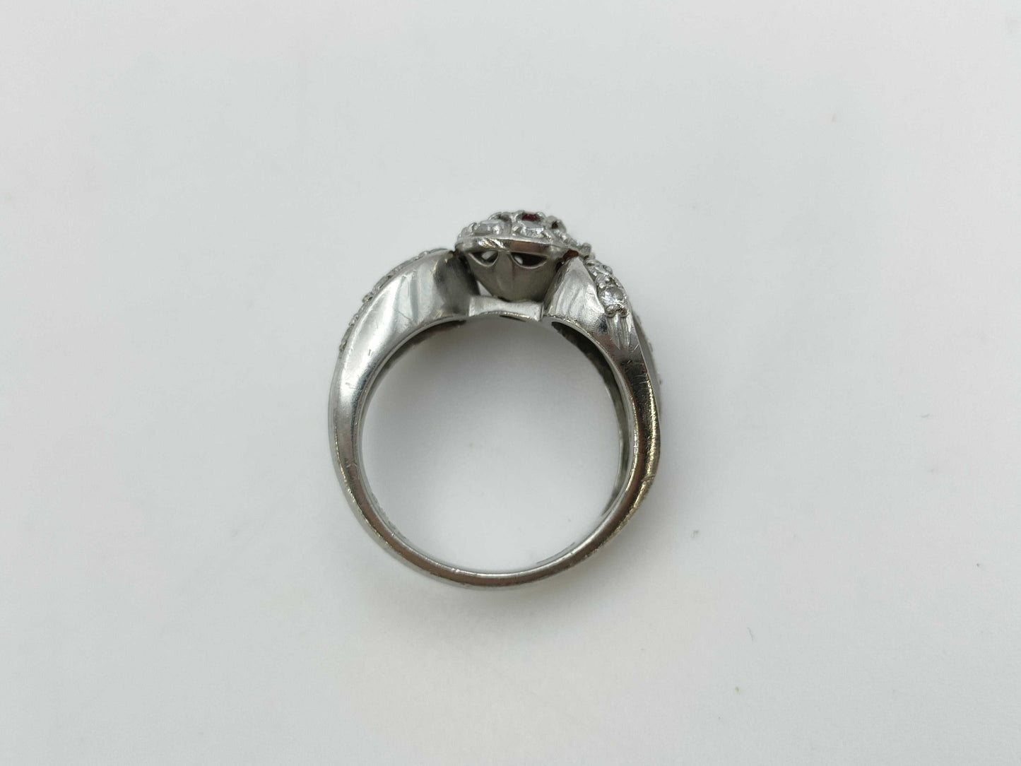 R0.42ct D0.69ct Pt900 11.5g Ring