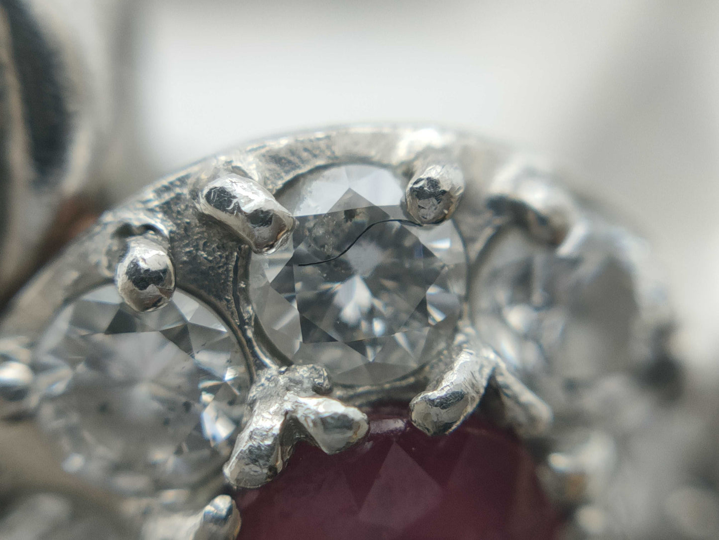R0.42ct D0.69ct Pt900 11.5g Ring