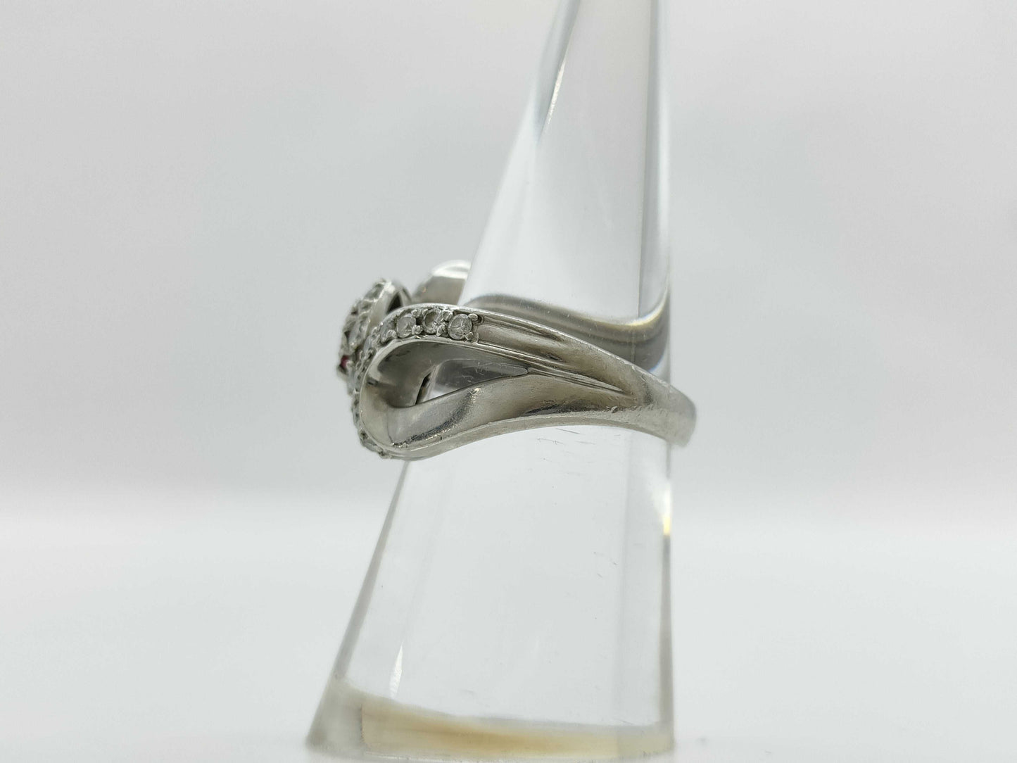 R0.42ct D0.69ct Pt900 11.5g Ring
