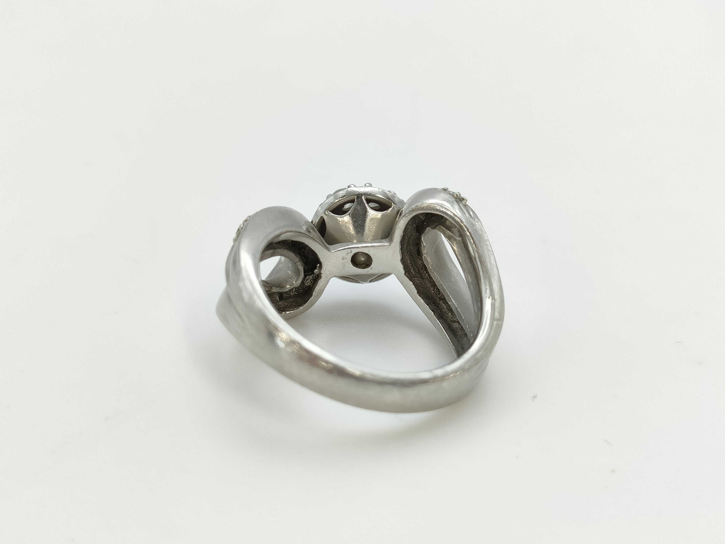R0.42ct D0.69ct Pt900 11.5g Ring