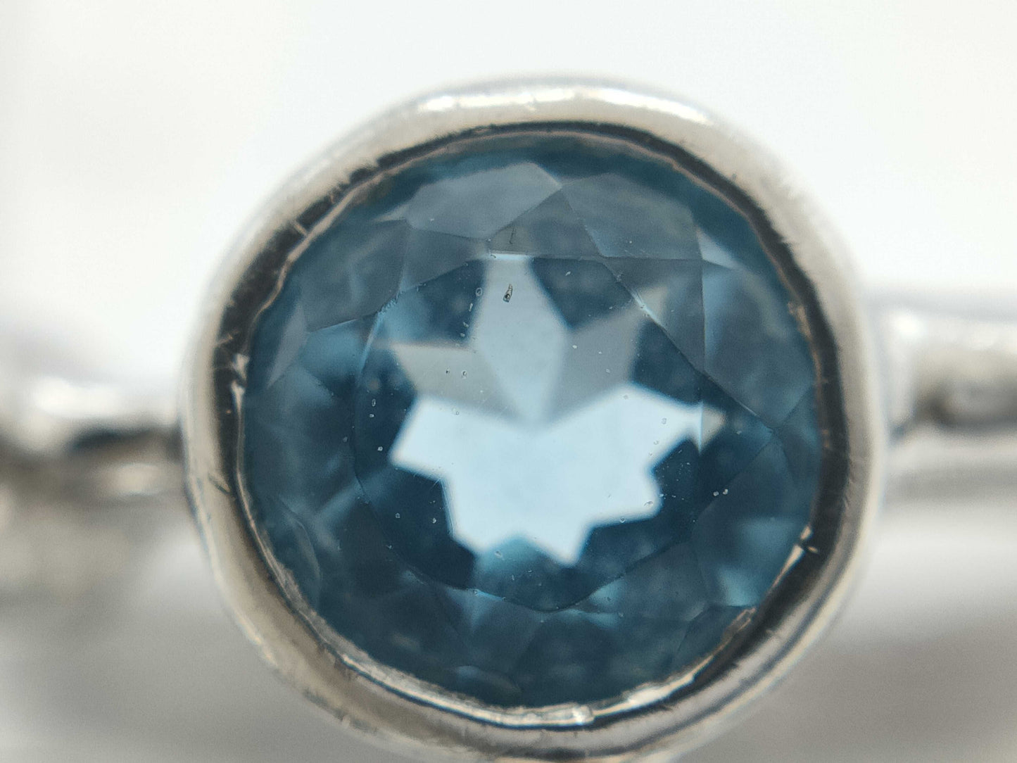Colored Stone D0.15ct Pt900 8.8g Ring