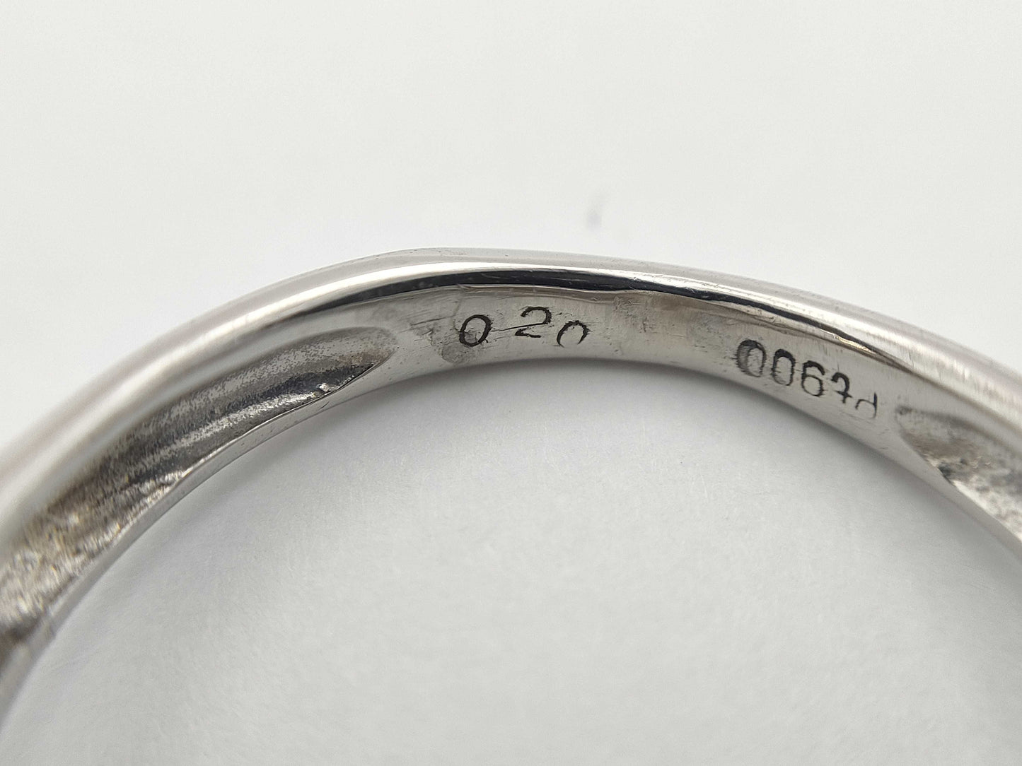 Pearl Ring, Diameter: Approx. 8.6mm, D0.20ct, Pt900, 5.8g