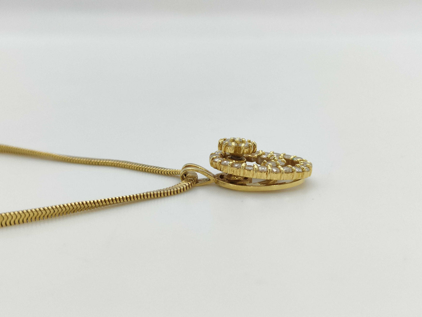 D1.00ct K18 11.1g Necklace