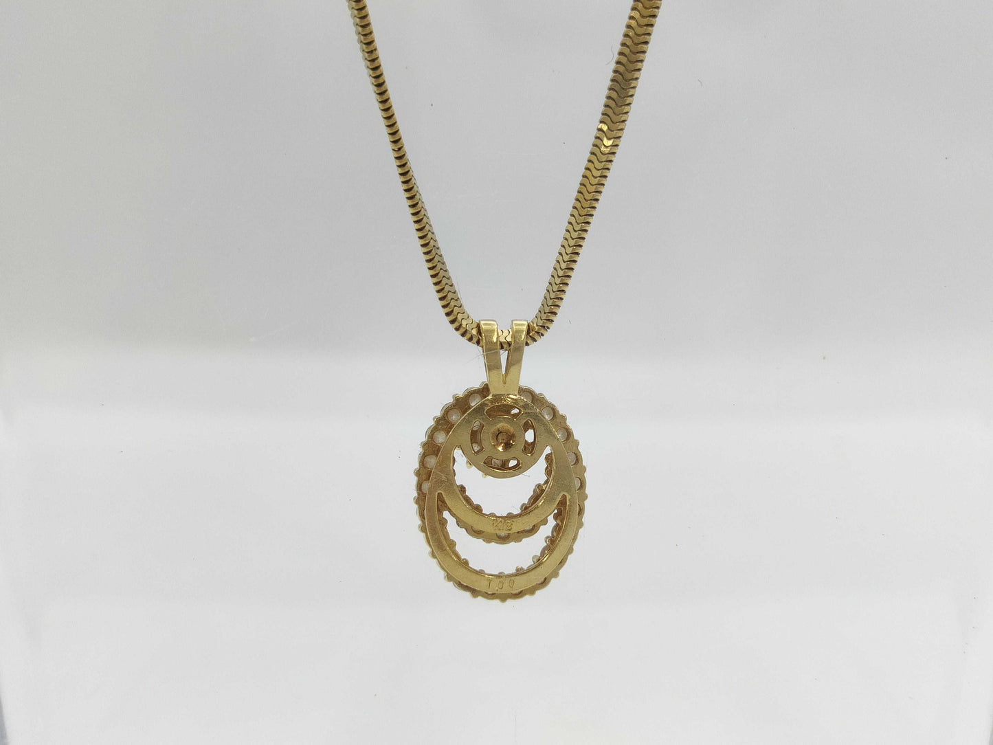 D1.00ct K18 11.1g Necklace
