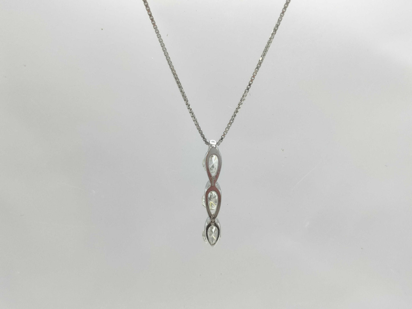D0.50ct Pt900/850 3.5g Necklace