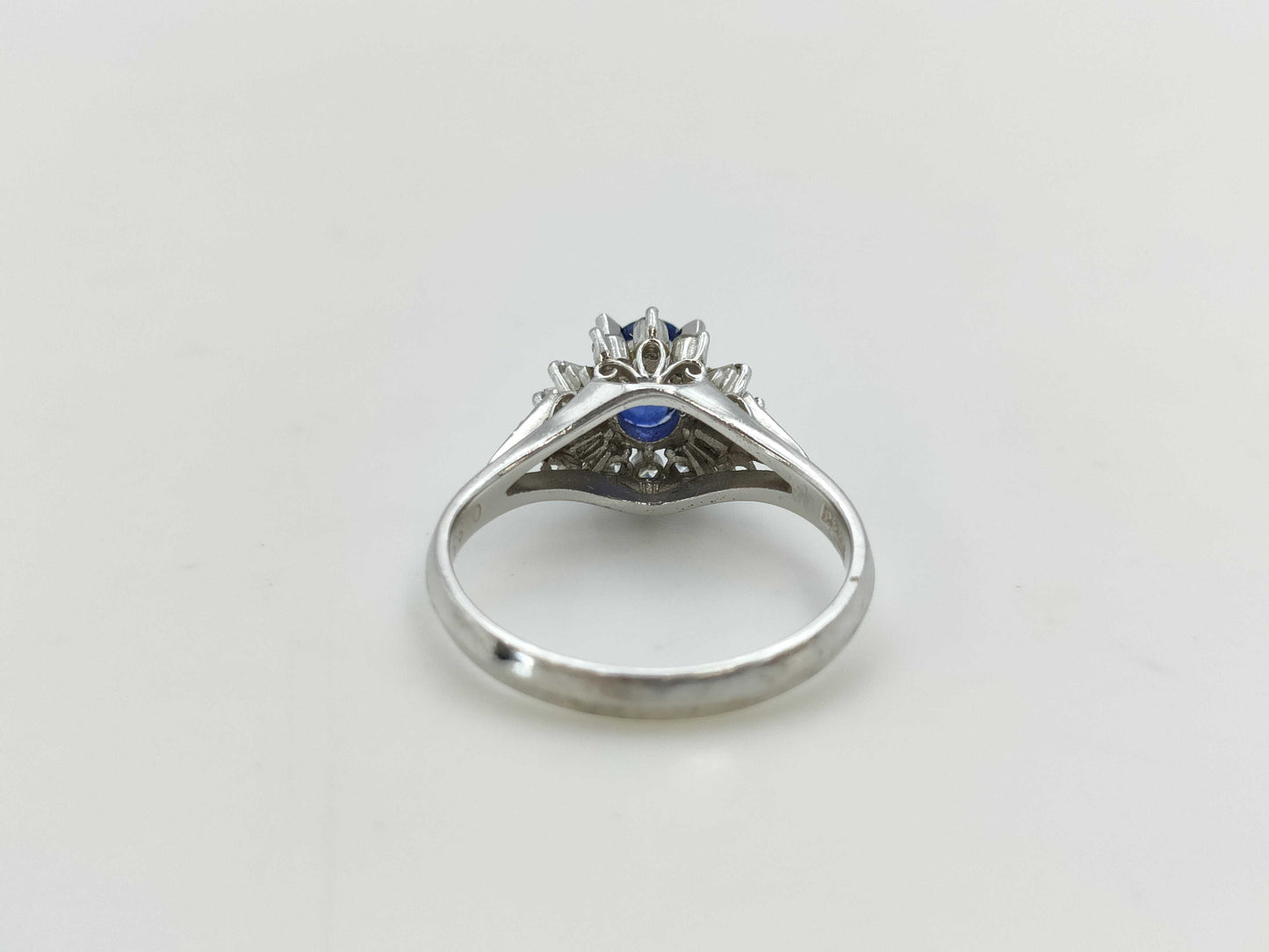 S 0.83ct D 0.23ct Pt900 4.9g Ring