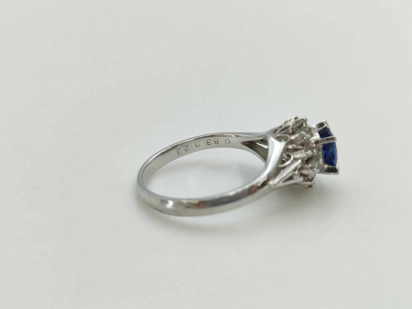 S 0.83ct D 0.23ct Pt900 4.9g Ring