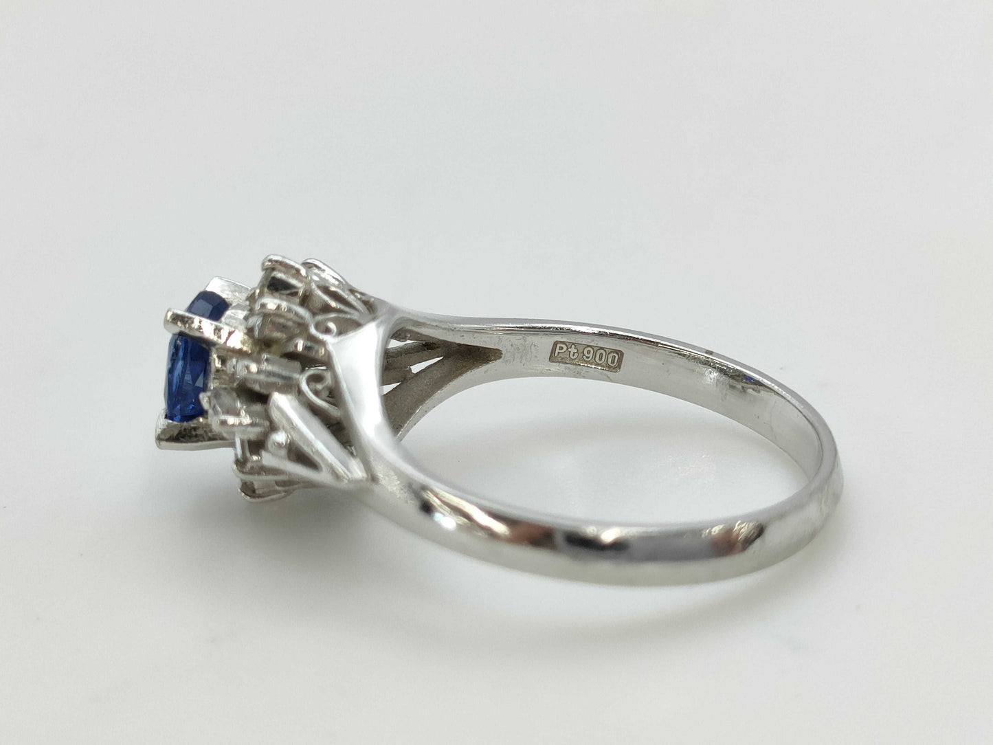 S 0.83ct D 0.23ct Pt900 4.9g Ring