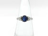 Sapphire and Diamond Pt900 4.1g Ring