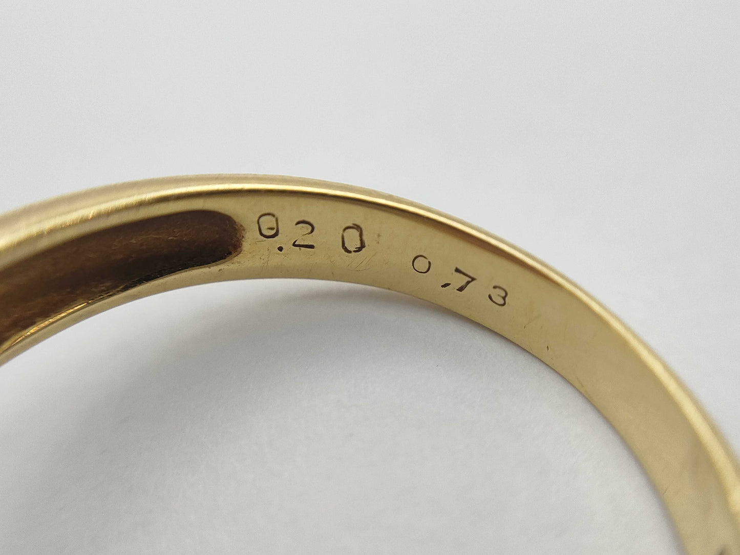 R0.73ct D0.20ct K18 4.9g Ring