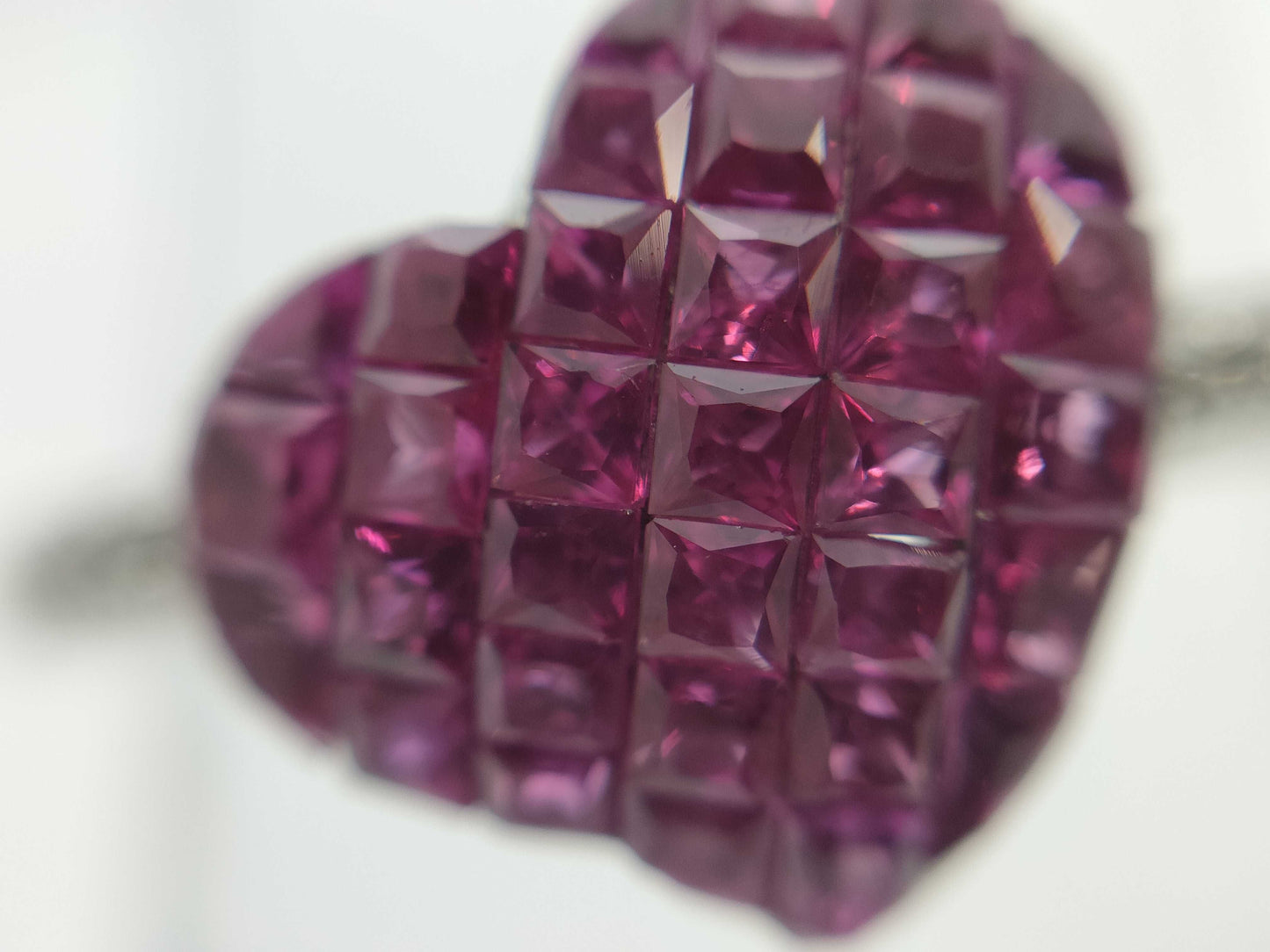 Ruby and Diamond K18WG 3.2g Ring