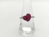 Ruby and Diamond K18WG 3.2g Ring
