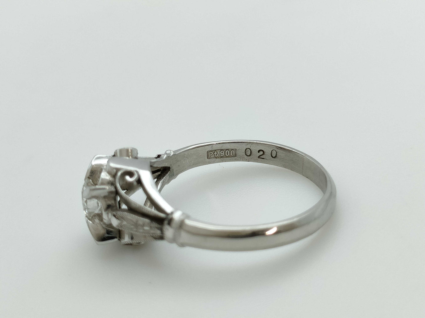 D0.20ct Pt900 3.8g Ring