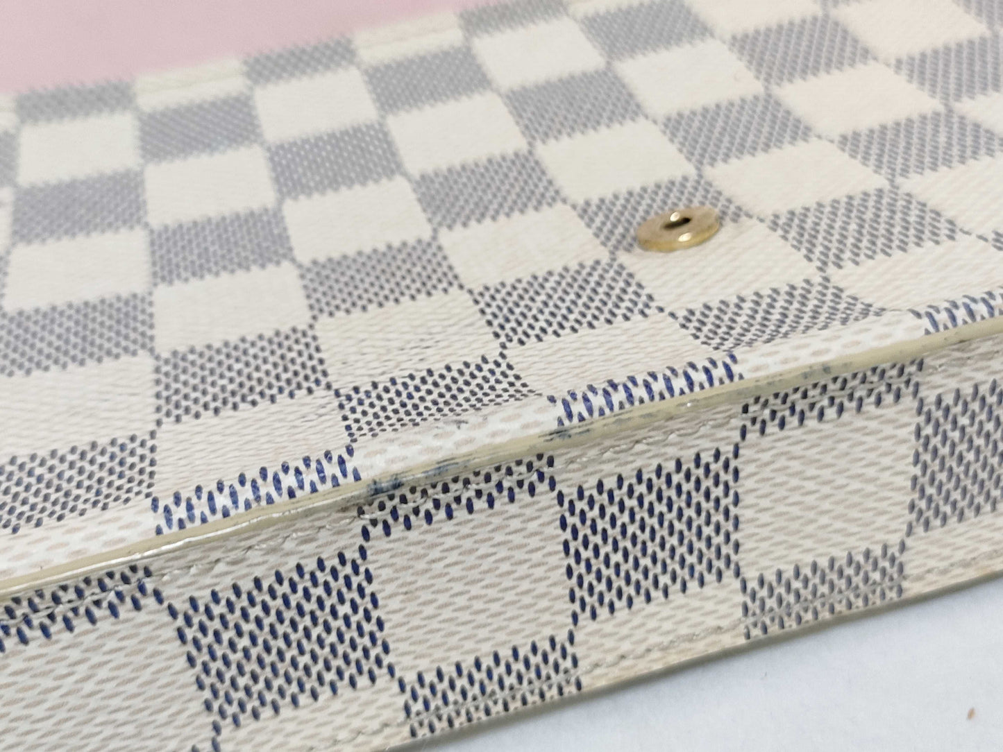 LOUIS VUITTON RFID Unverifiable Damier Azur LOUIS VUITTON Felicie Shoulder Bag