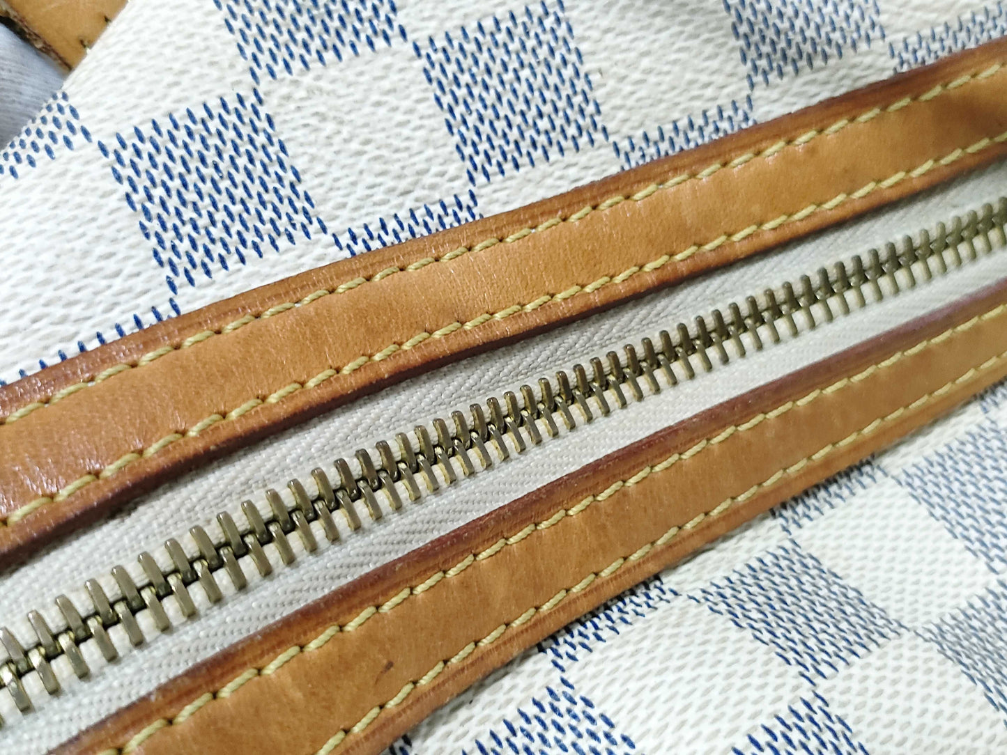 LOUIS VUITTON RFID Unverified VI4099 Damier Azur Stresa Tote Bag