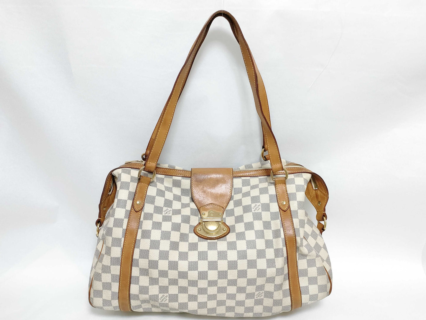 LOUIS VUITTON RFID Unverified VI4099 Damier Azur Stresa Tote Bag
