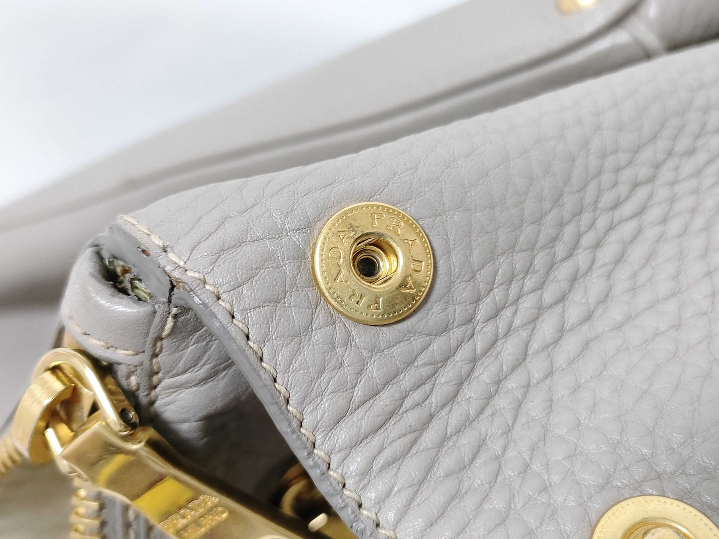PRADA PRADA Tote Grey Handbag