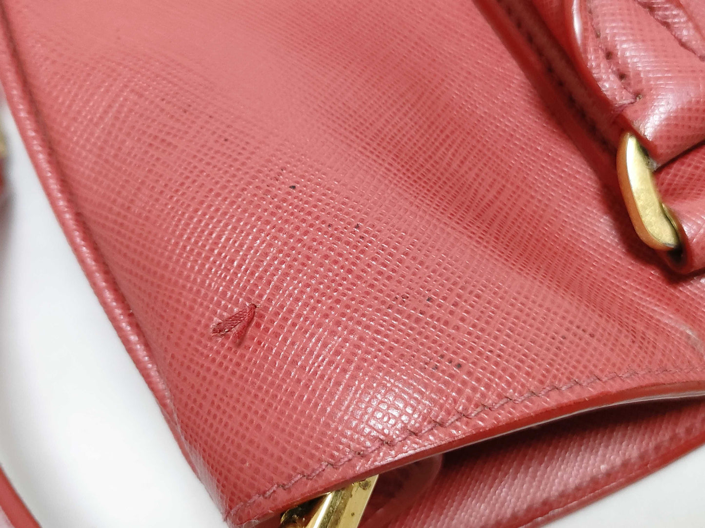 PRADA PRADA Tote Red Tote Bag