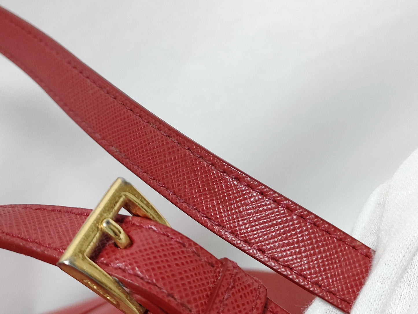 PRADA PRADA Tote Red Tote Bag