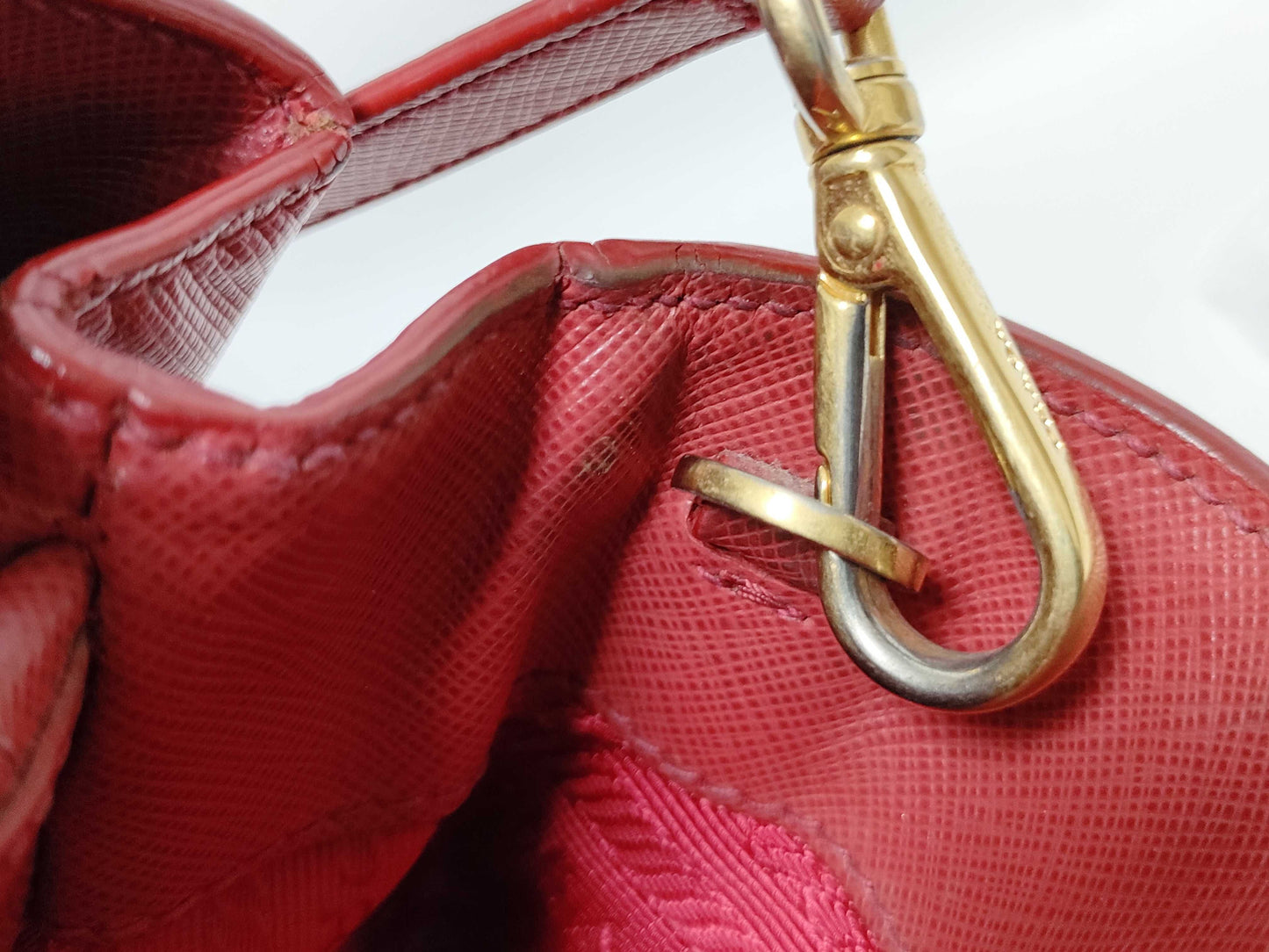 PRADA PRADA Tote Red Tote Bag