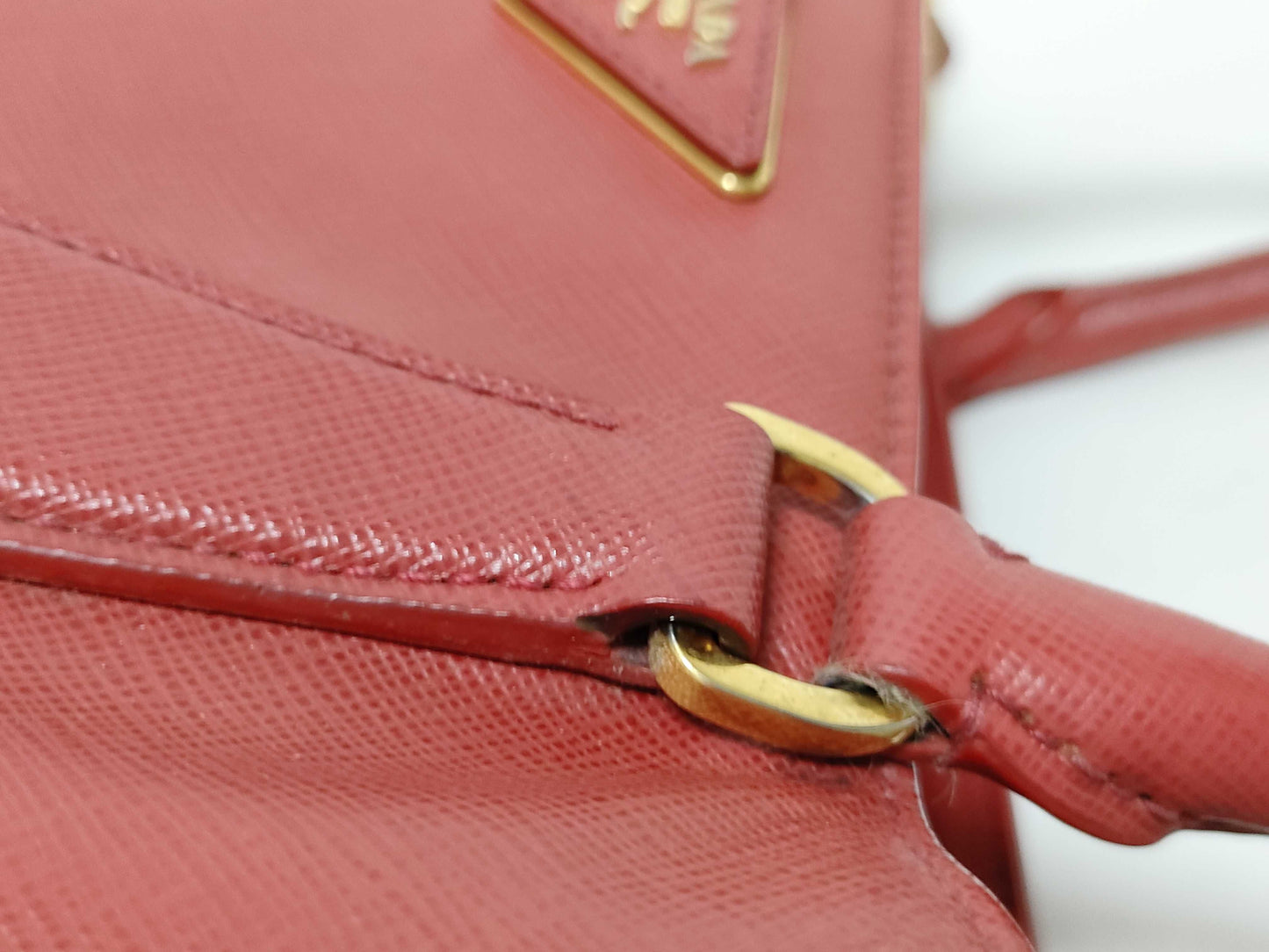 PRADA PRADA Tote Red Tote Bag