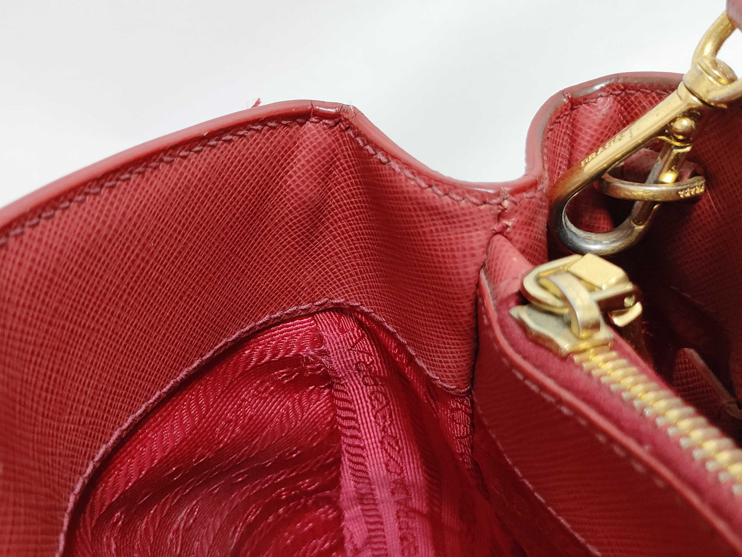 PRADA PRADA Tote Red Tote Bag