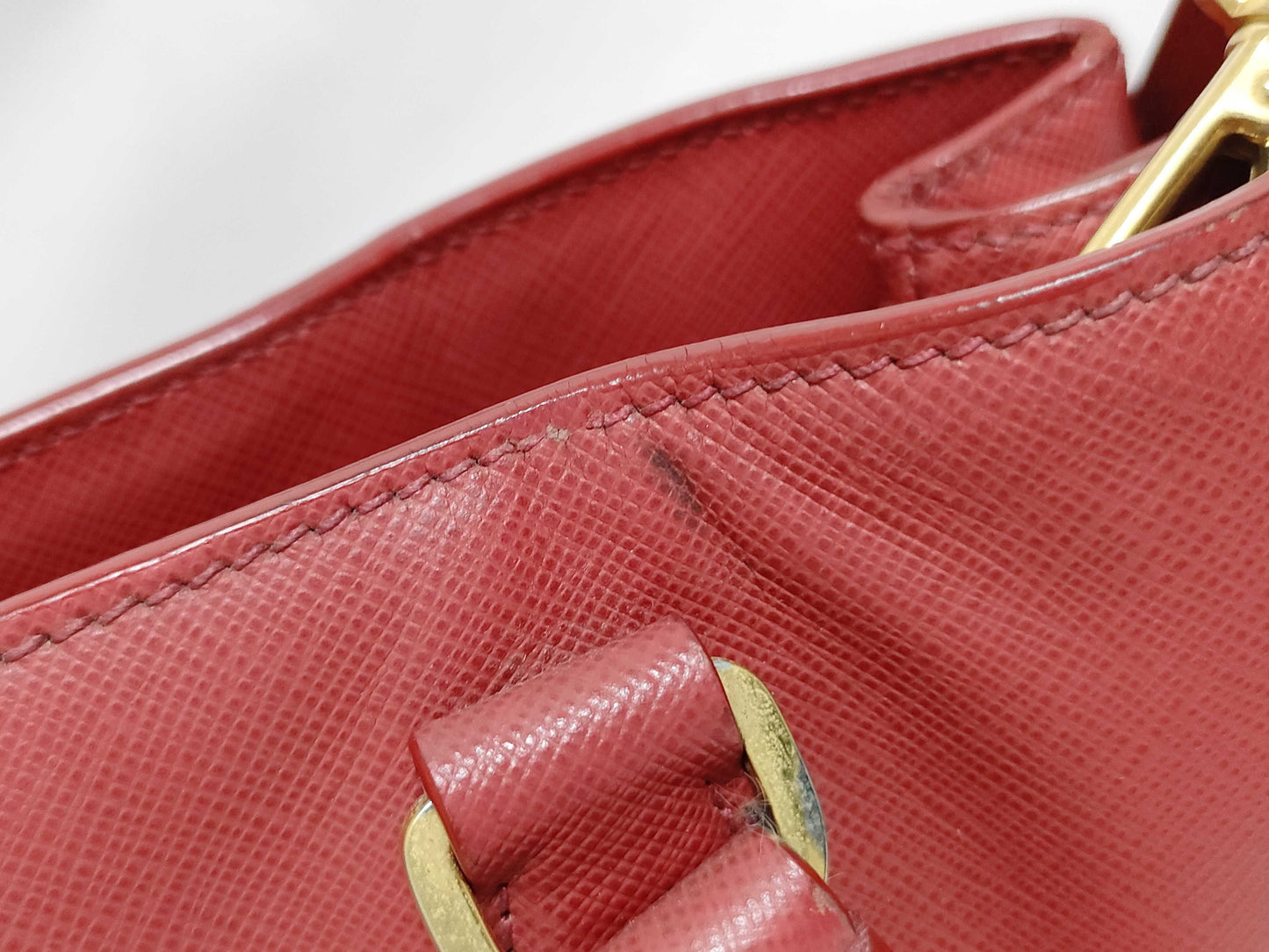 PRADA PRADA Tote Red Tote Bag