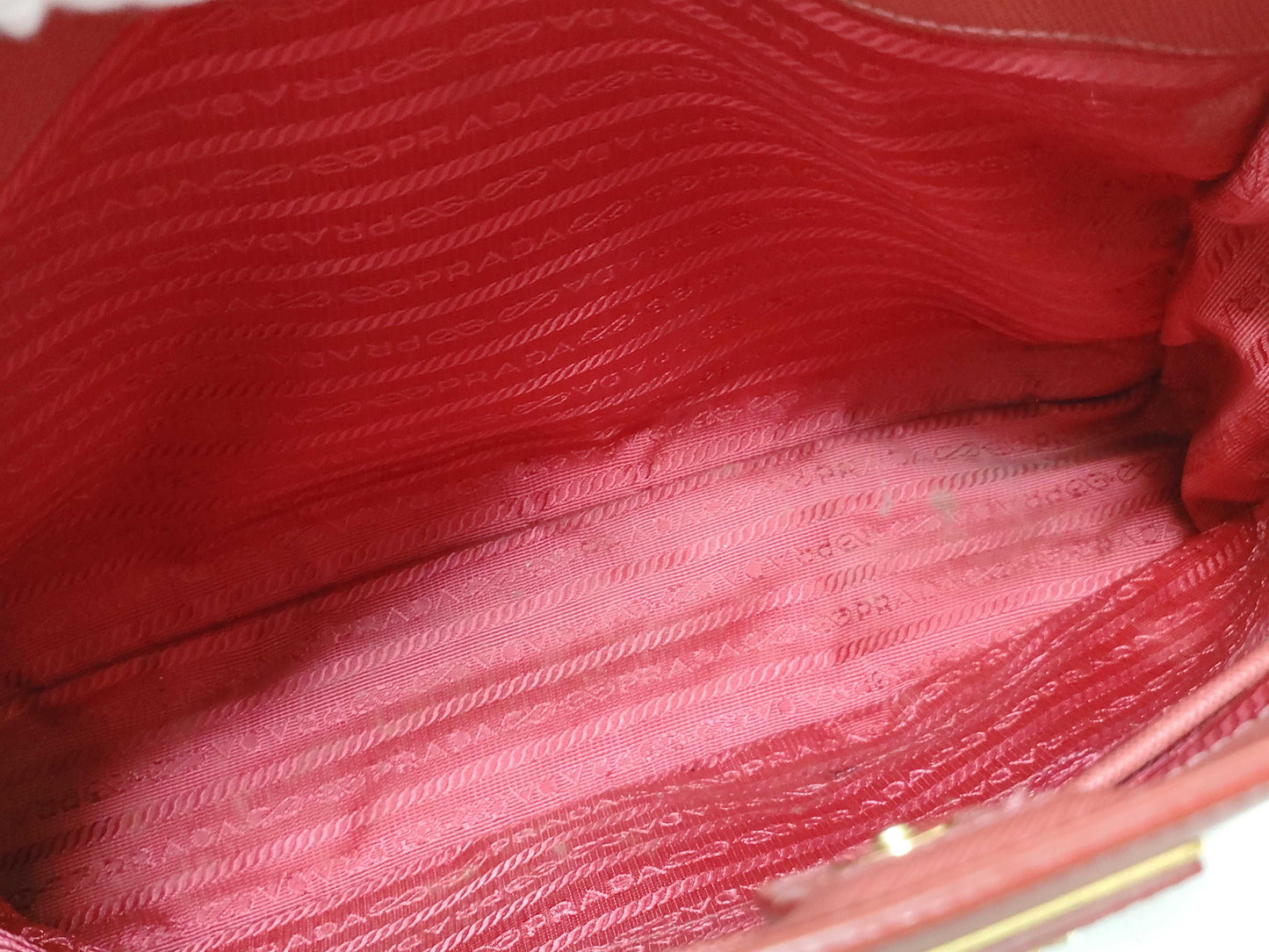 PRADA PRADA Tote Red Tote Bag