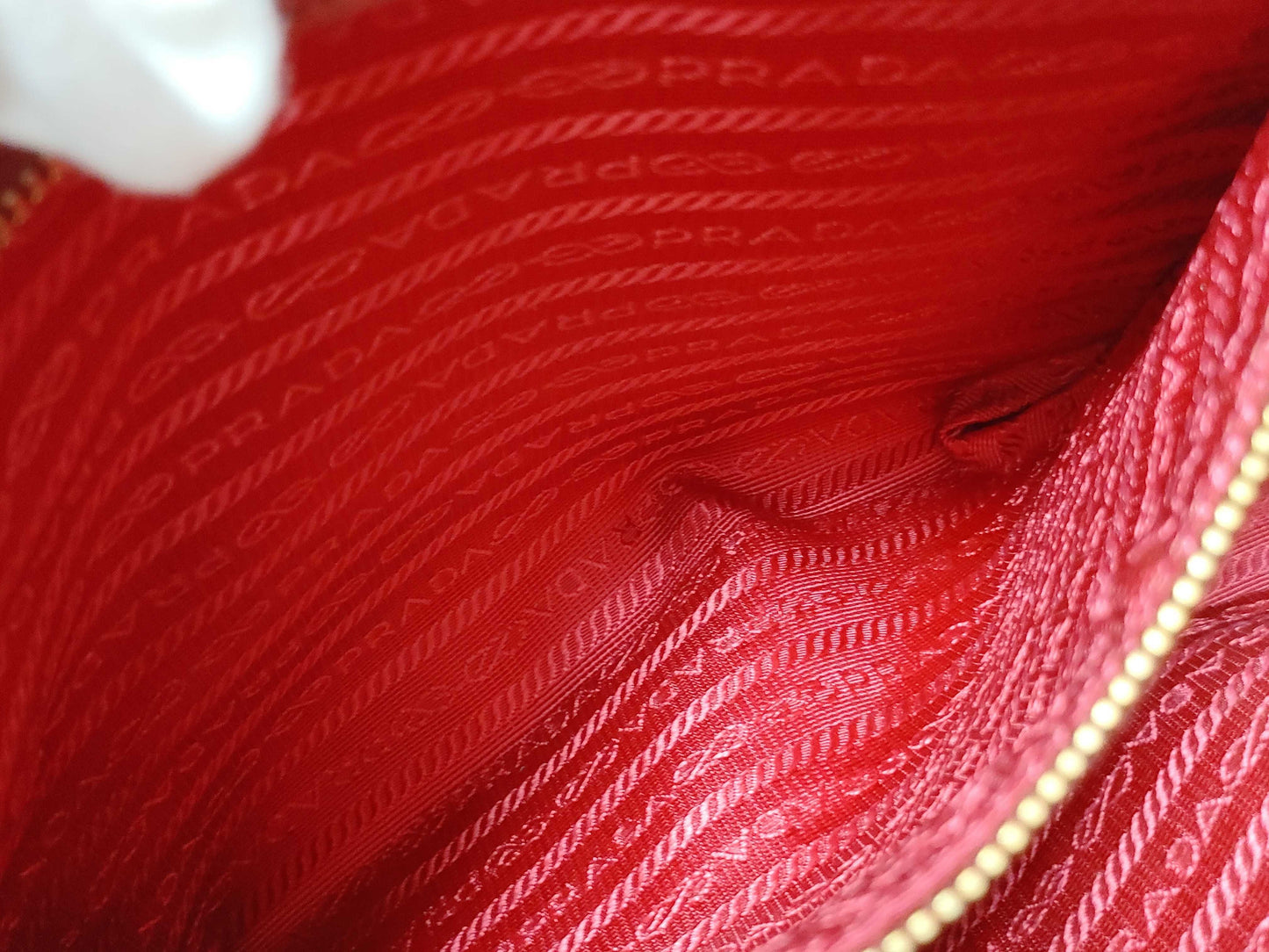 PRADA PRADA Tote Red Tote Bag