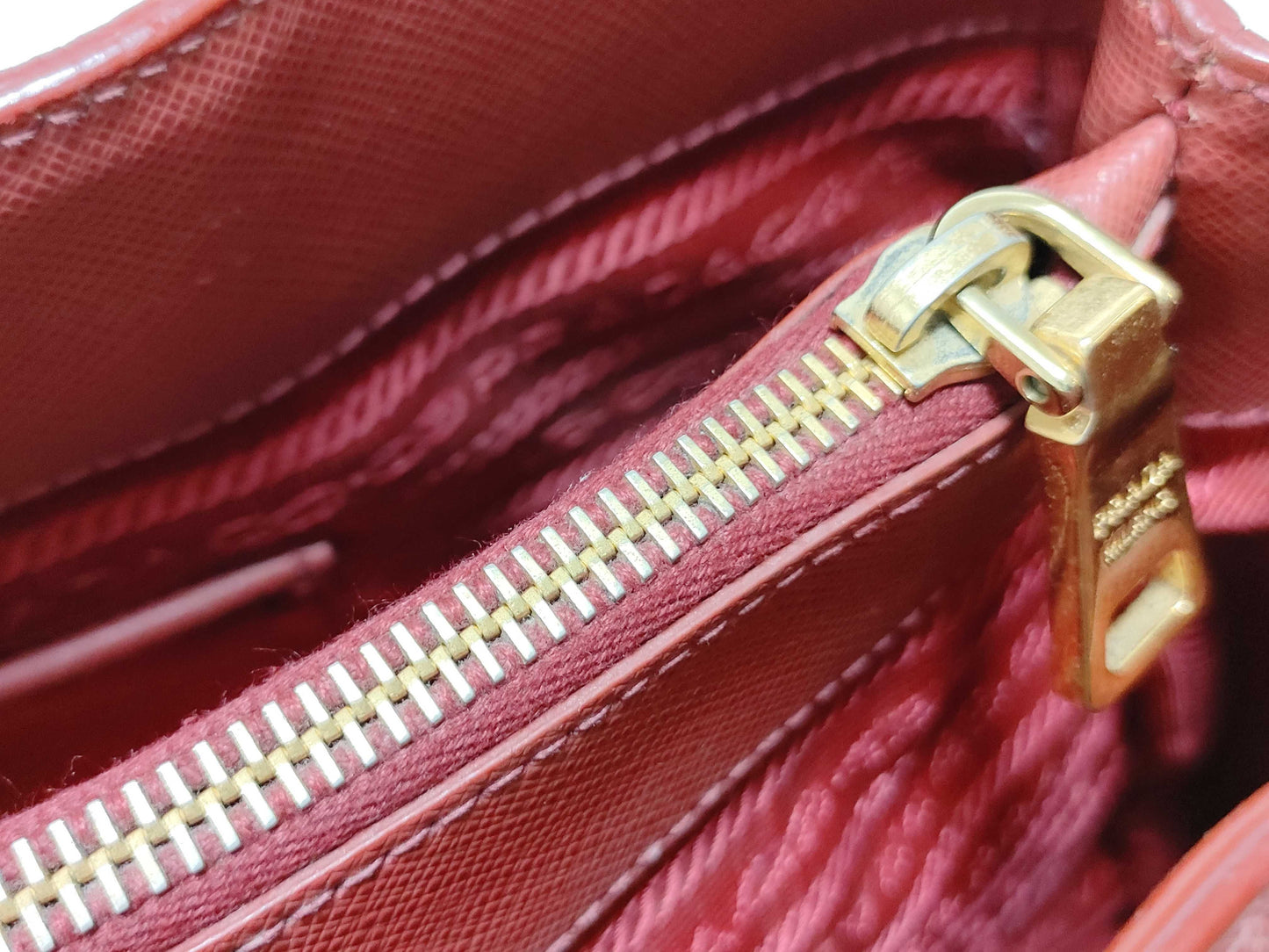 PRADA PRADA Tote Red Tote Bag