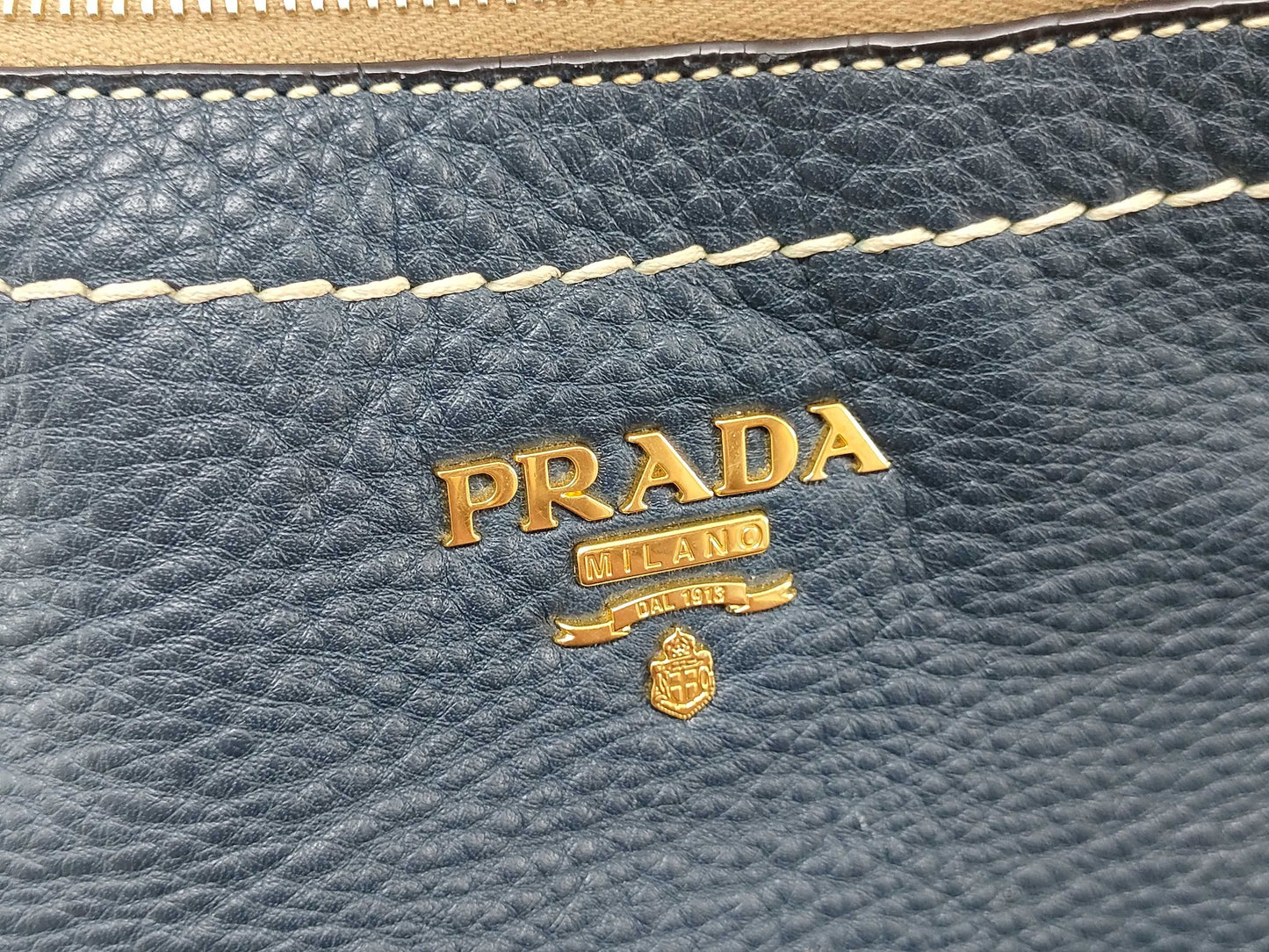 PRADA PRADA Tote Dark blue handbag