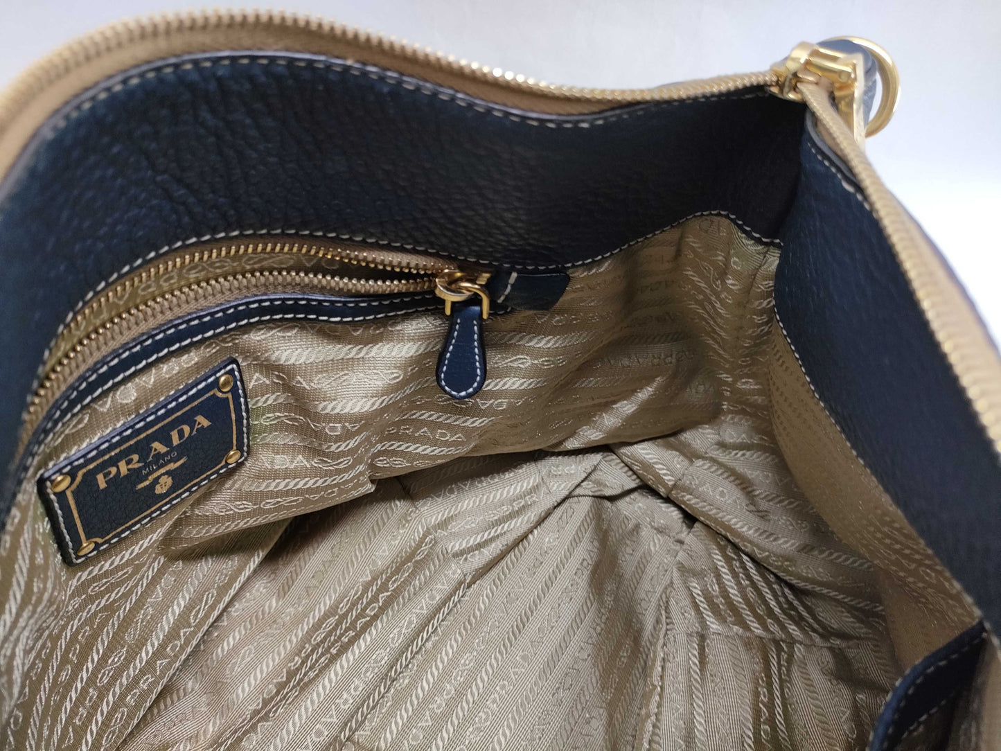 PRADA PRADA Tote Dark blue handbag