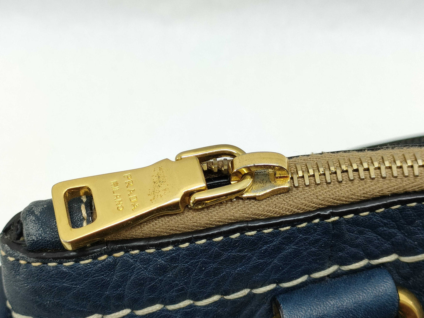 PRADA PRADA Tote Dark blue handbag
