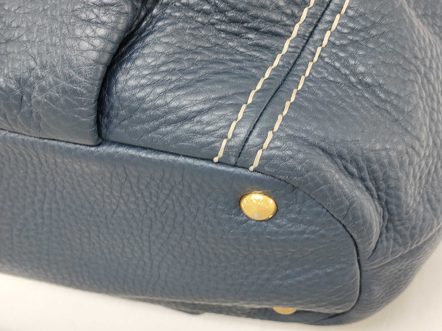 PRADA PRADA Tote Dark blue handbag
