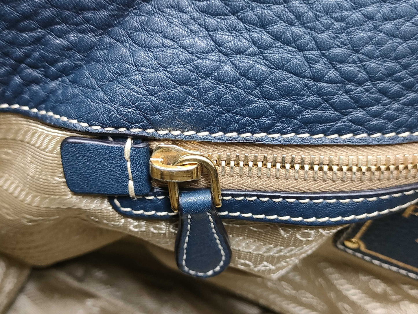 PRADA PRADA Tote Dark blue handbag