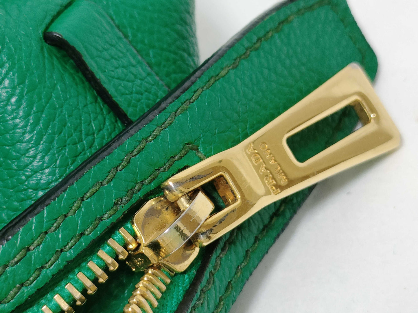 PRADA PRADA Tote Green Tote Bag