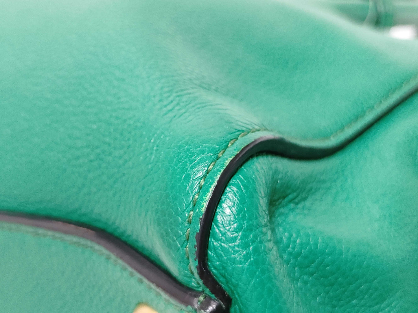 PRADA PRADA Tote Green Tote Bag