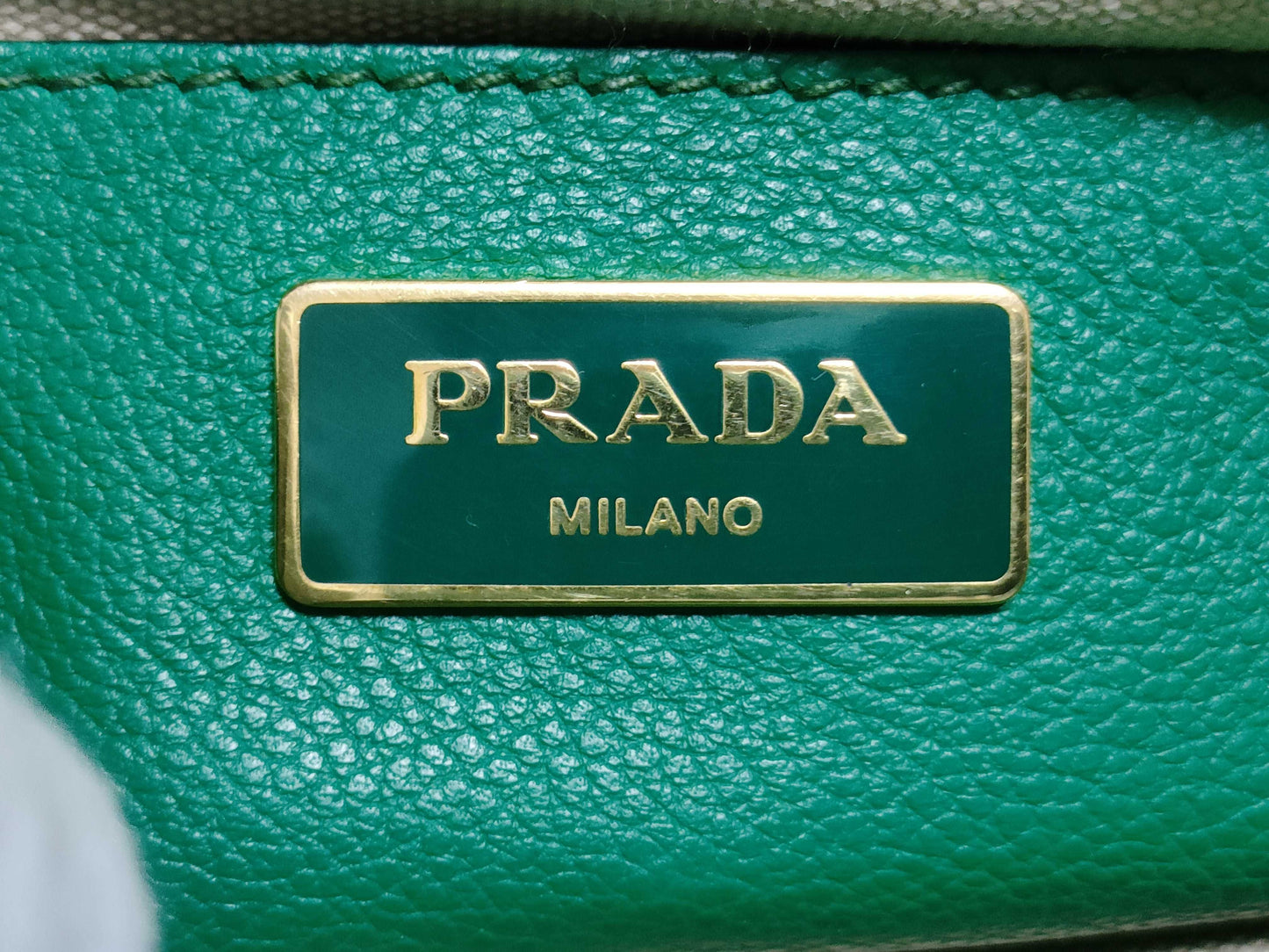 PRADA PRADA Tote Green Tote Bag