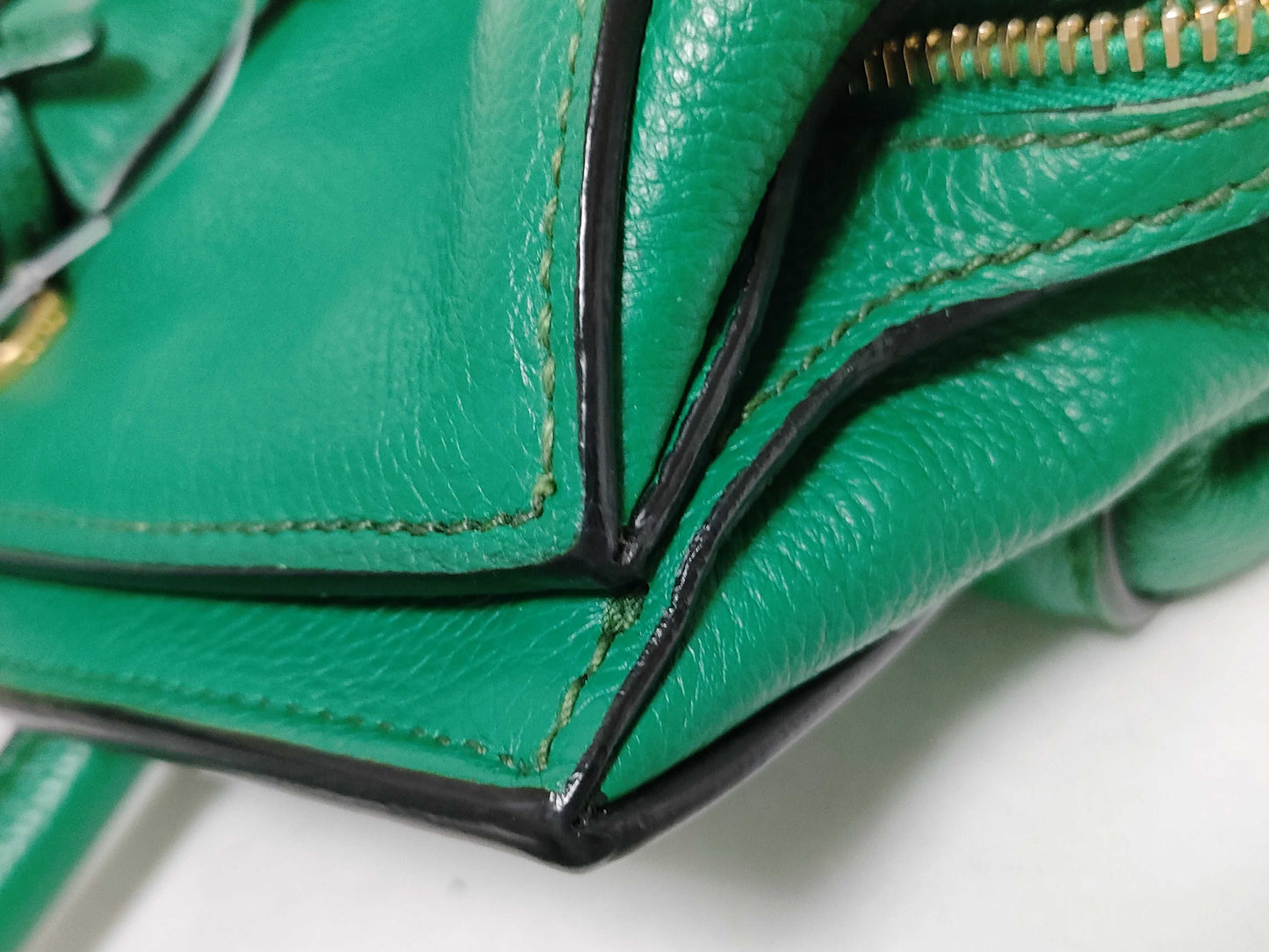 PRADA PRADA Tote Green Tote Bag