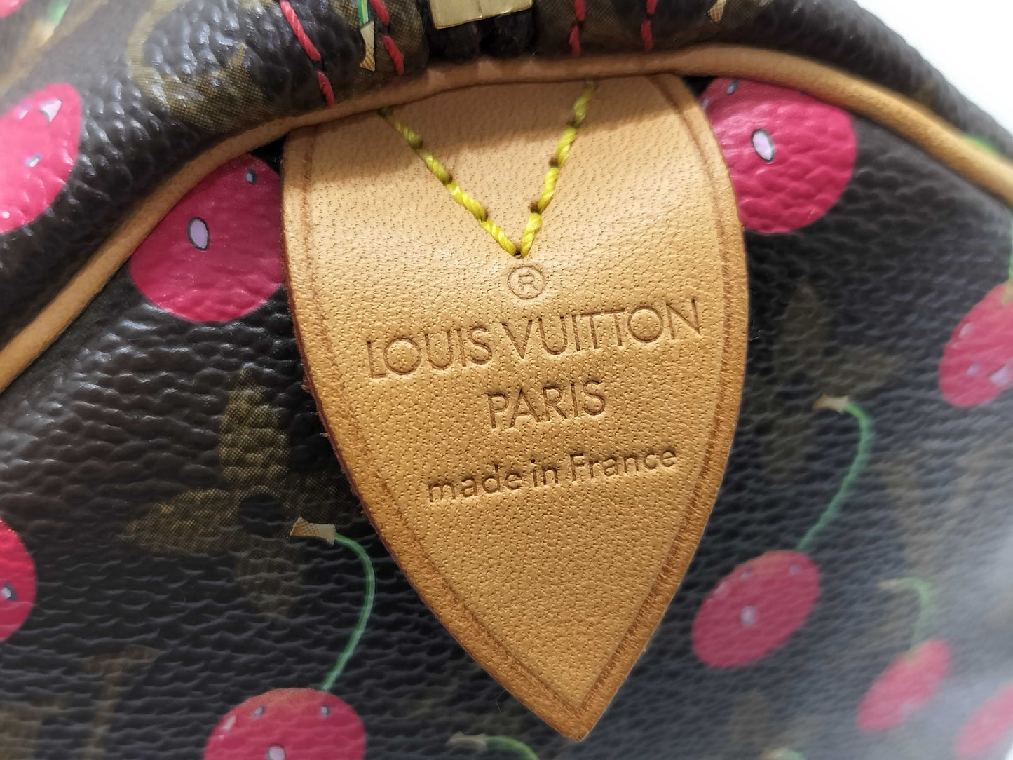 LOUIS VUITTON M95009 Monogram Cherry Handbag by Takashi Murakami Speedy 25 Monogram Cherry Handbag M95009