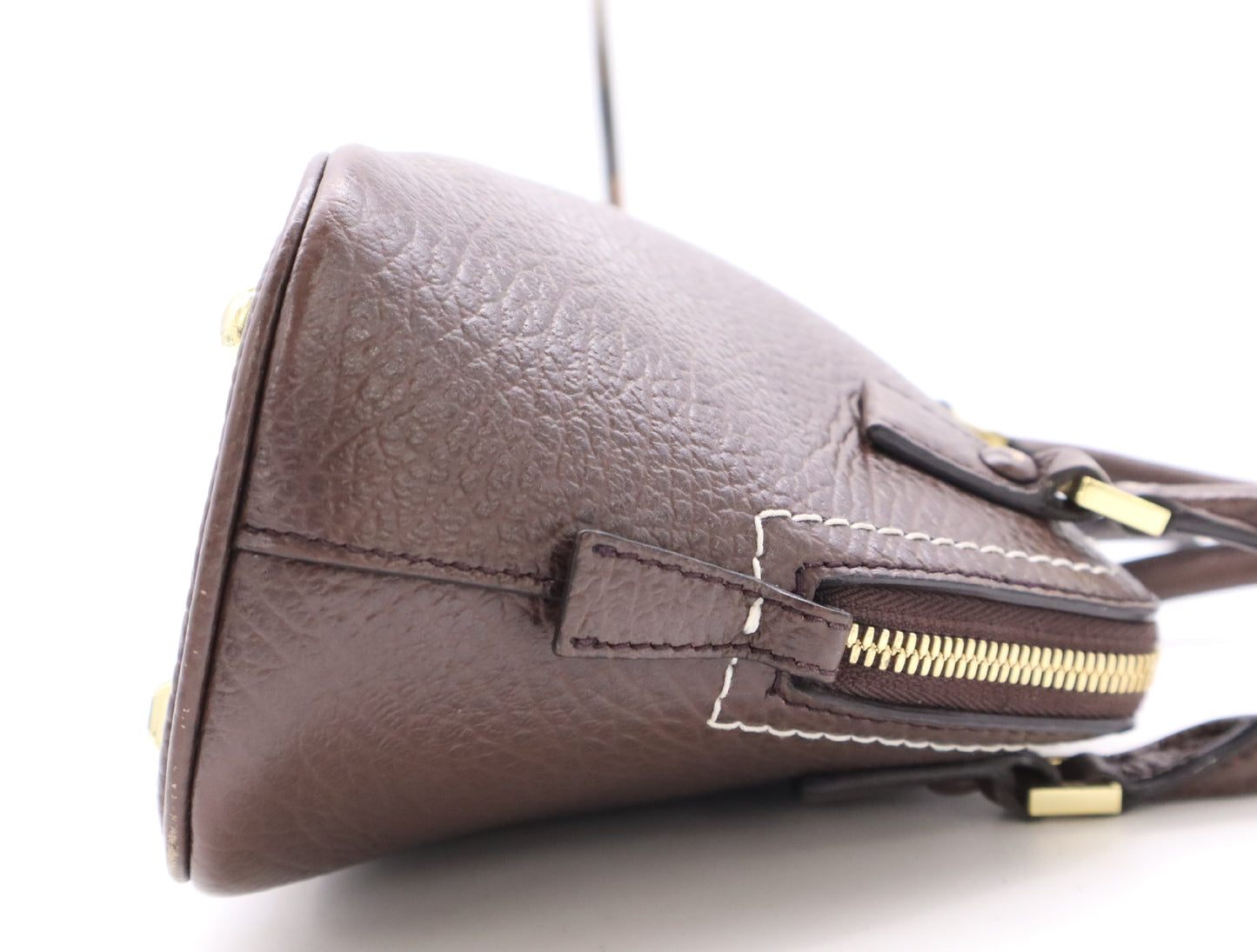 Maison Margiela 5AC Classic Micro 2-Way Handbag, Brown Leather