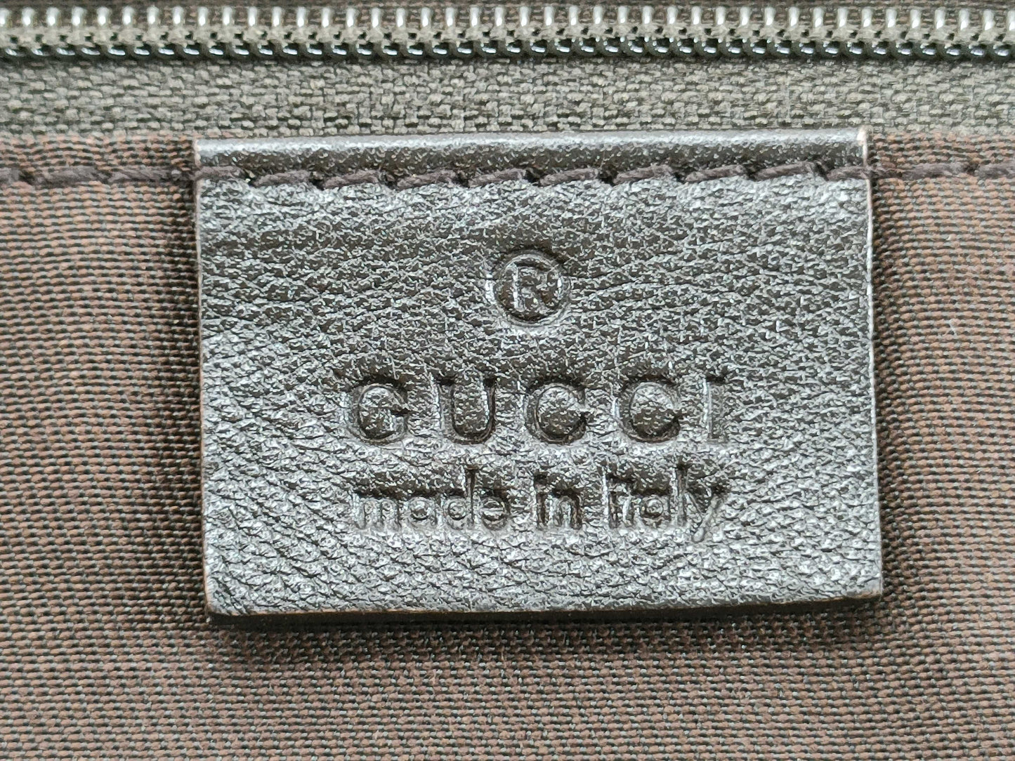 GUCCI GG Canvas Tote Bag, Sherry Line A