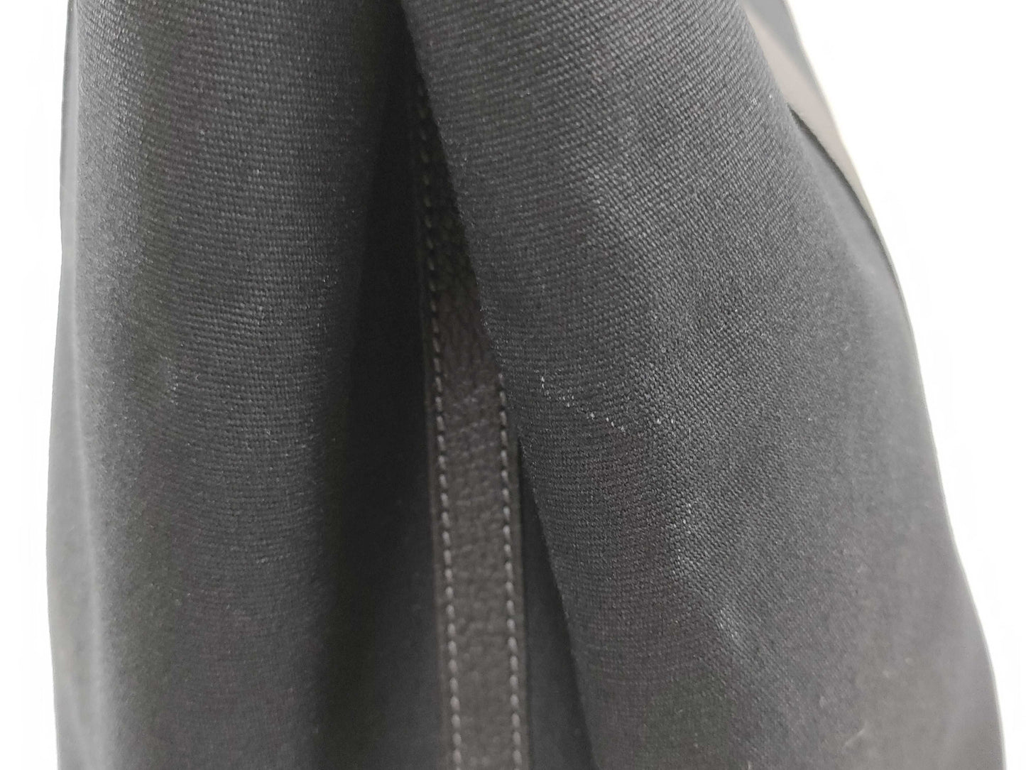 HERMES Garden Party PM Black Toile Tote Bag with □I Stamp