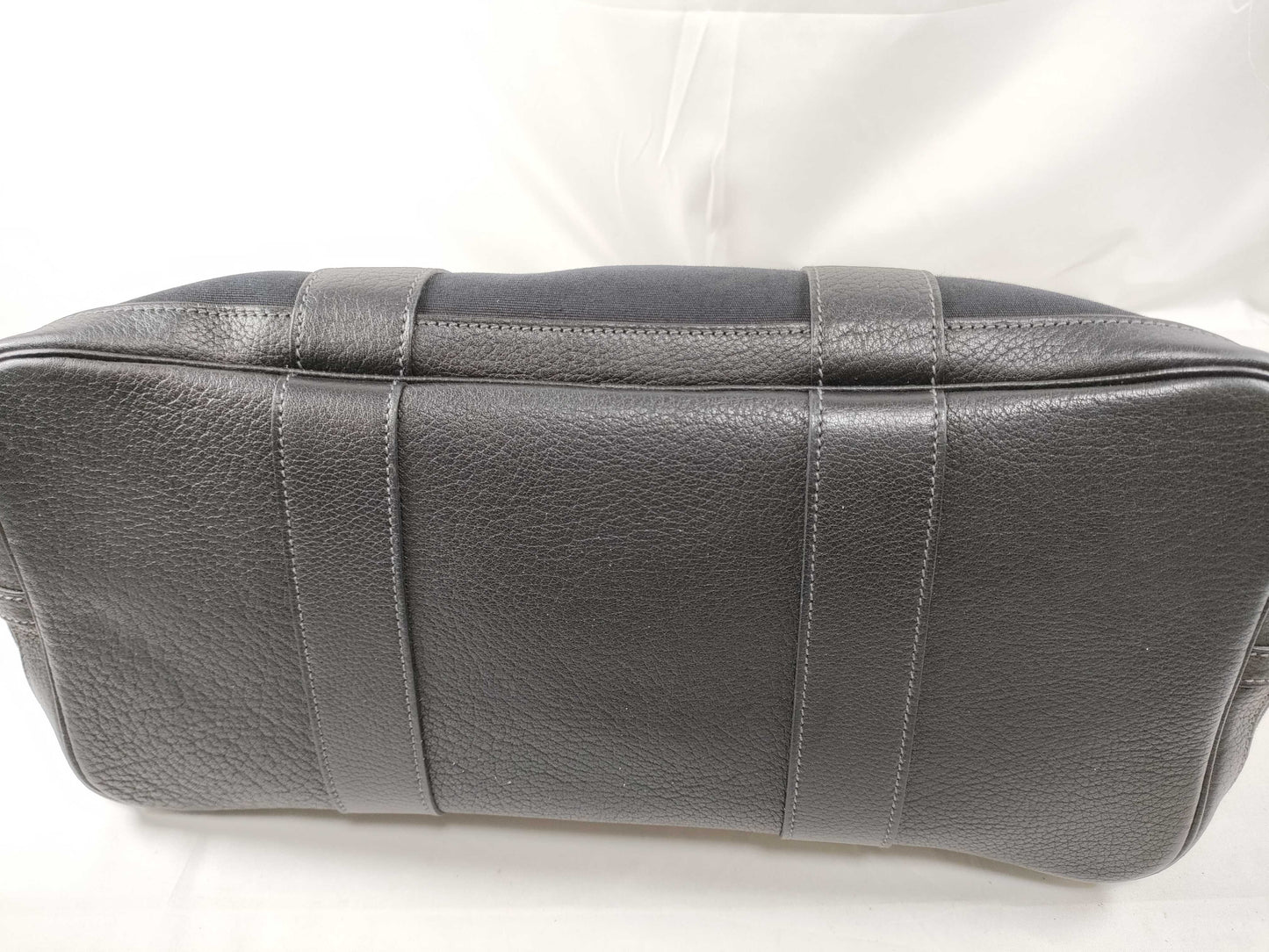 HERMES Garden Party PM Black Toile Tote Bag with □I Stamp