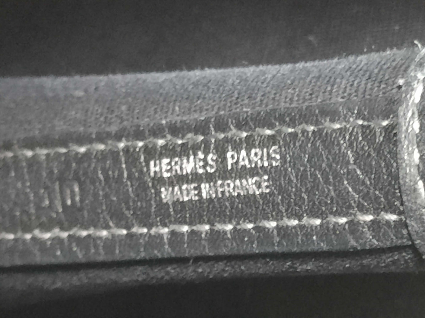 HERMES Garden Party PM Black Toile Tote Bag with □I Stamp