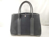 HERMES Garden Party PM Black Toile Tote Bag with □I Stamp