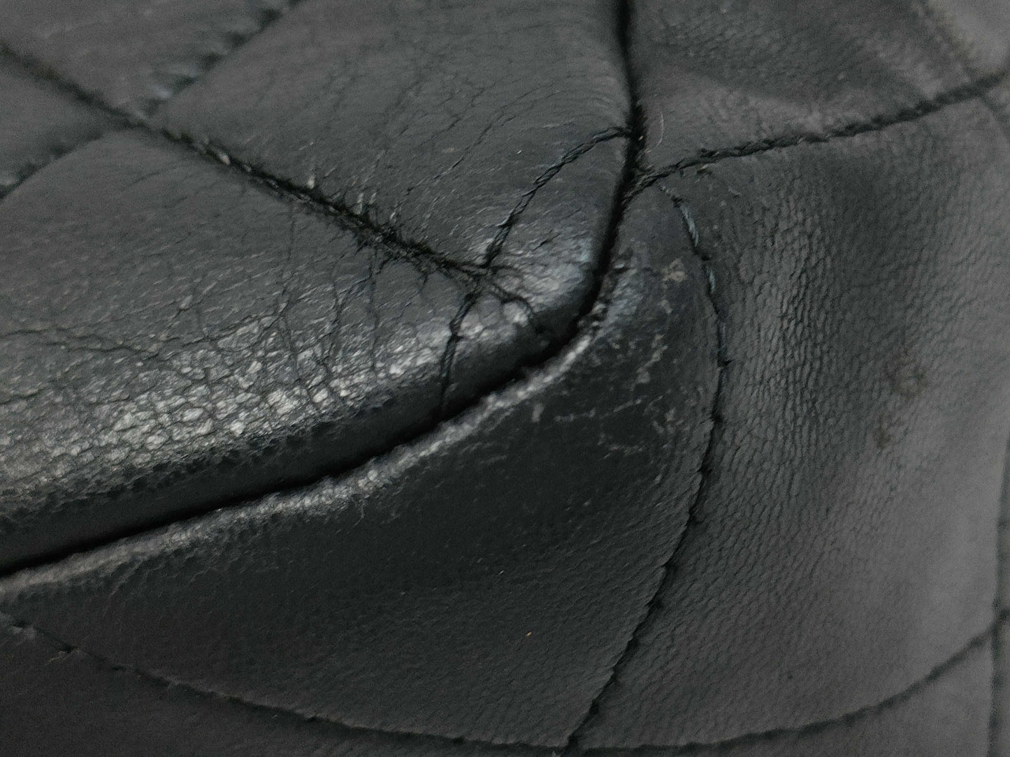 CHANEL Lambskin Black Backpack with Seal